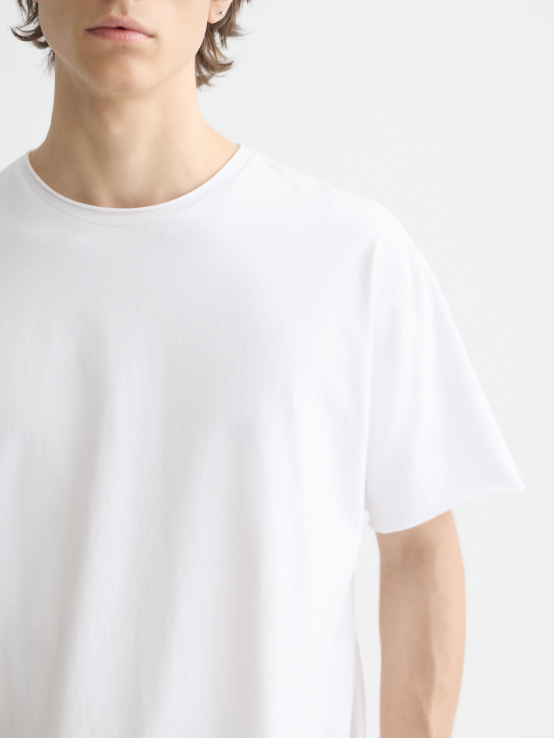Scotch & Soda - Raw-edged t-shirt - Bright White