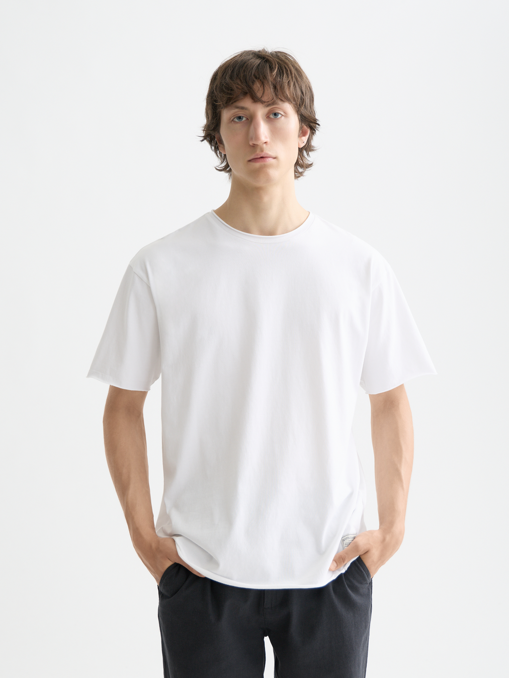 Scotch & Soda - Raw-edged t-shirt - Bright White