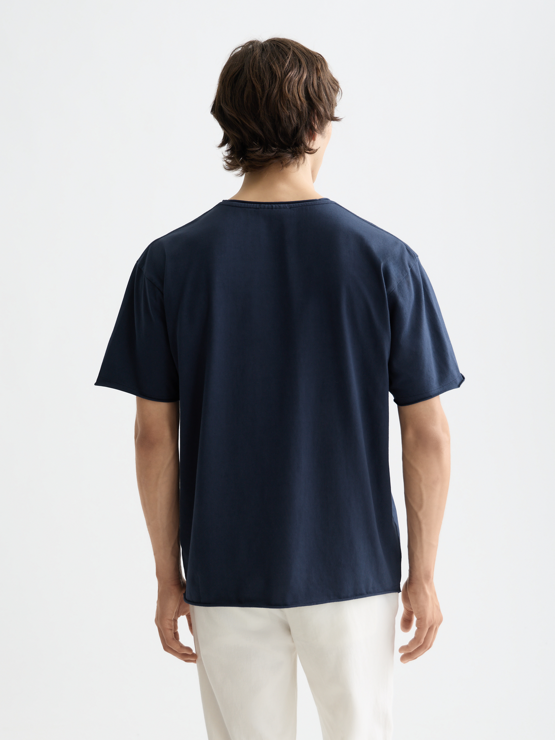 Scotch & Soda - Raw-edged t-shirt - Sky Captain