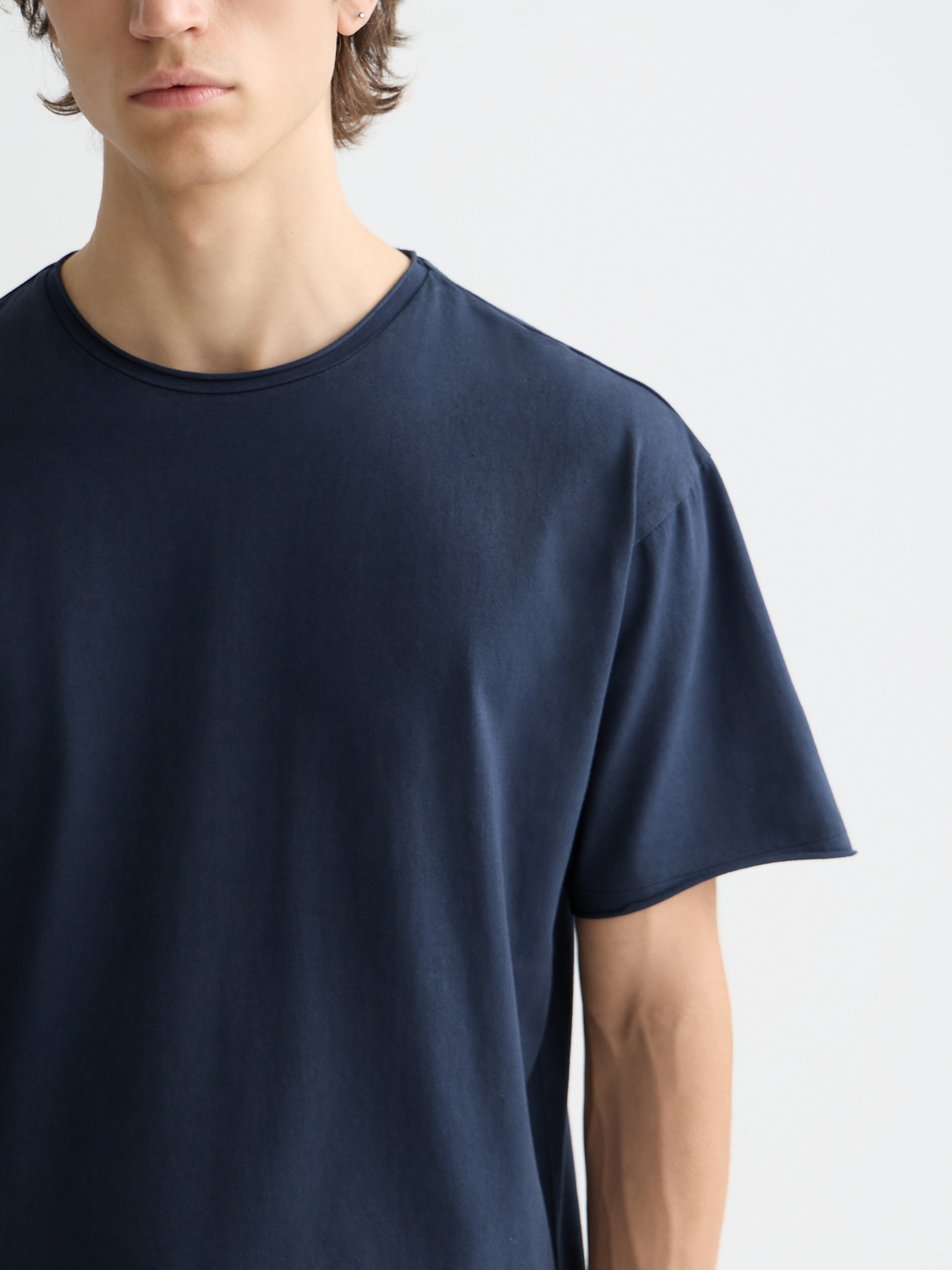 Scotch & Soda - Raw-edged t-shirt - Sky Captain