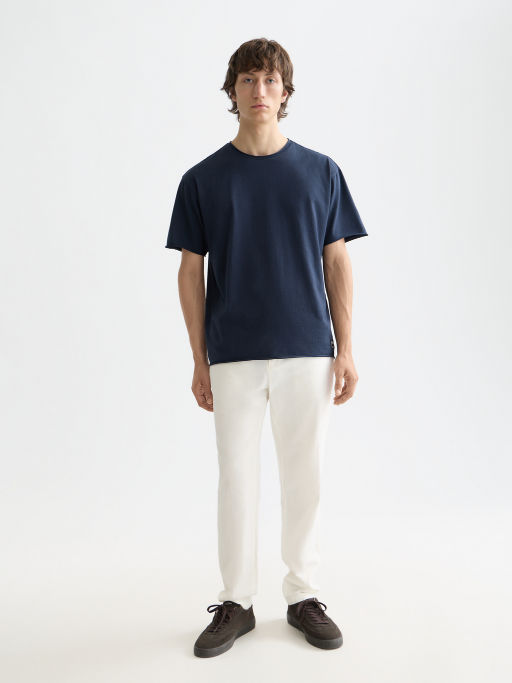 Scotch & Soda - Raw-edged t-shirt - Sky Captain