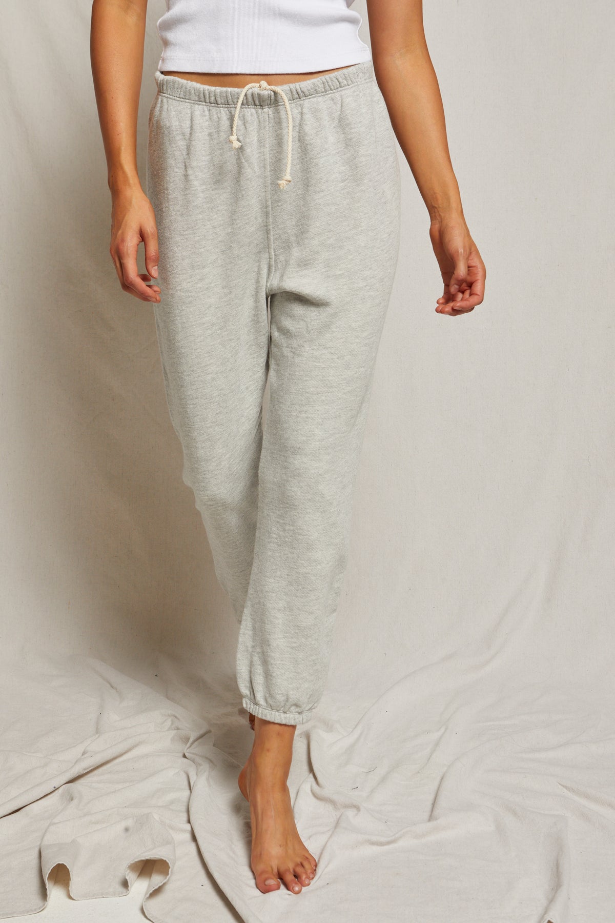 Johnny French Terry Sweatpant - Heather Grey