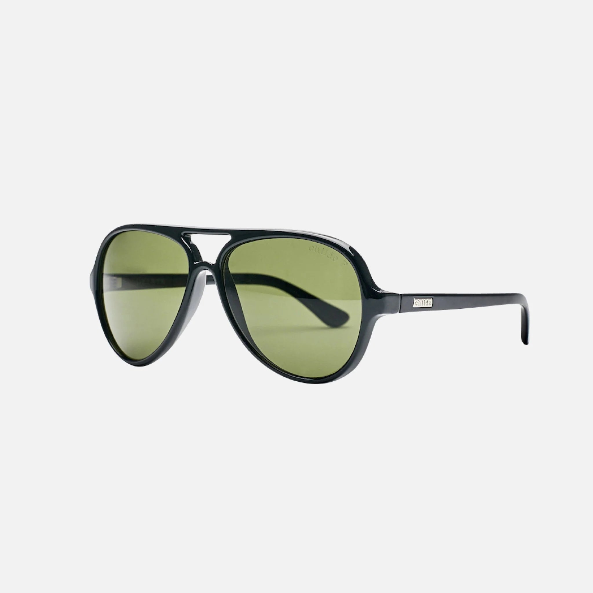 DELETE Gloss Black | Green Polarised Lens