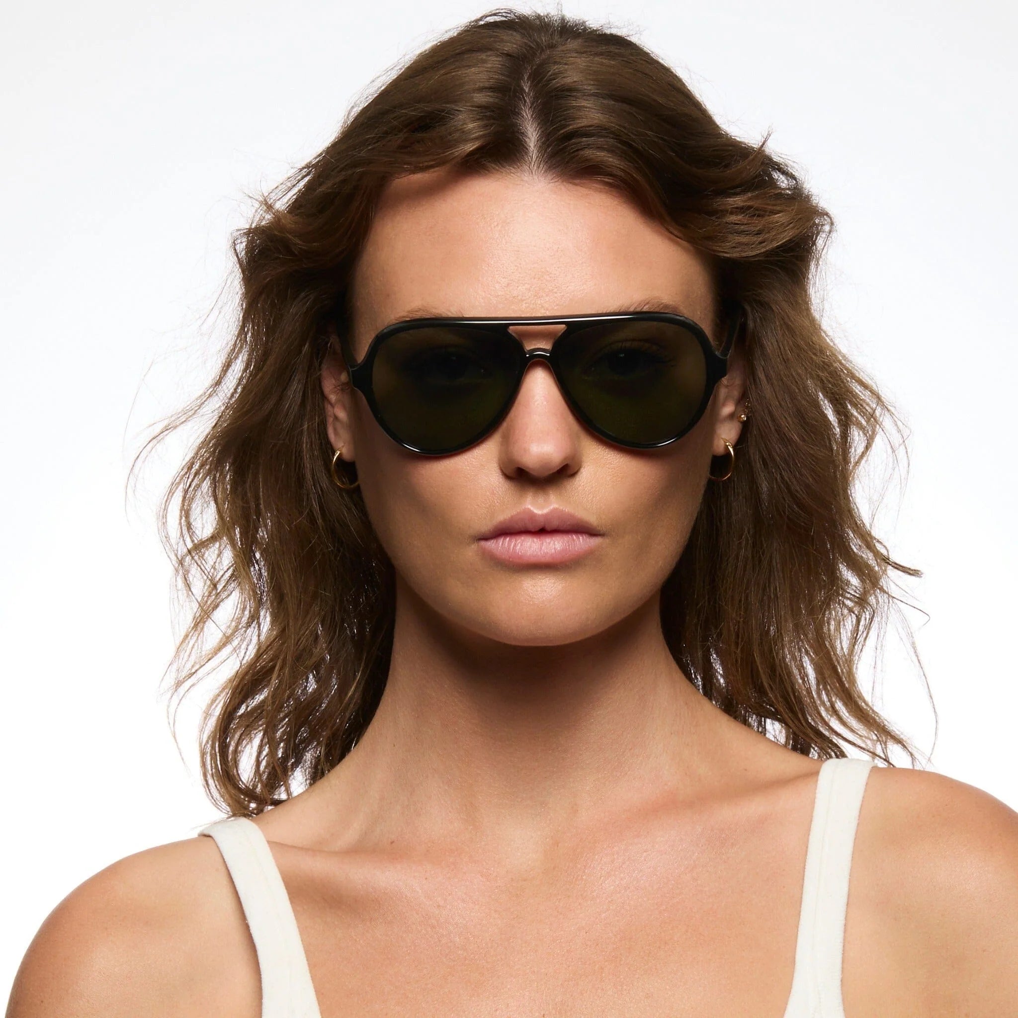 DELETE Gloss Black | Green Polarised Lens