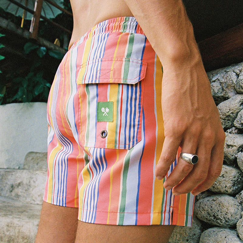Splice Bomb Stripe Swim Shorts