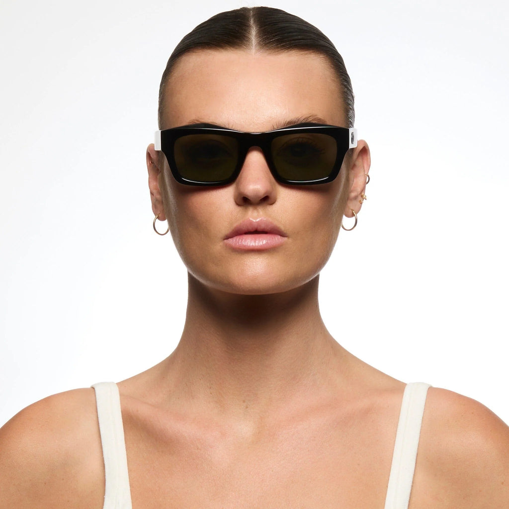 FOLSOM Gloss Black | Green Polarised Lens