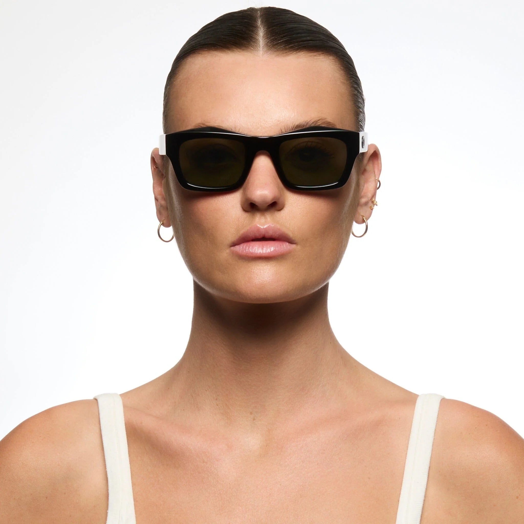 FOLSOM Gloss Black | Green Polarised Lens