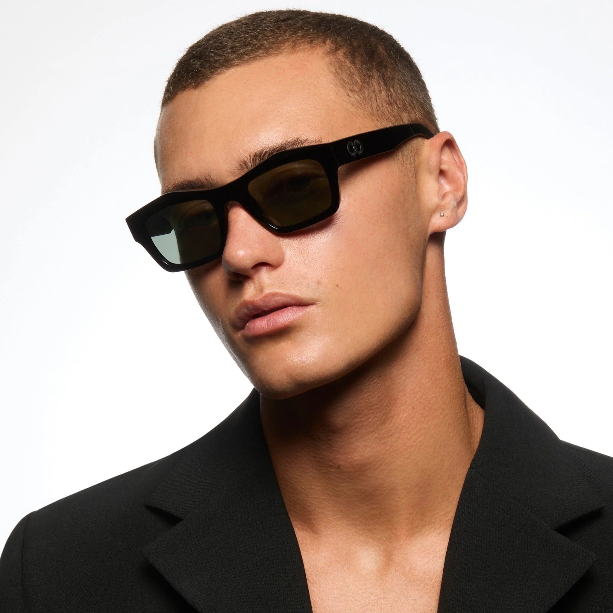 FOLSOM Gloss Black | Green Polarised Lens