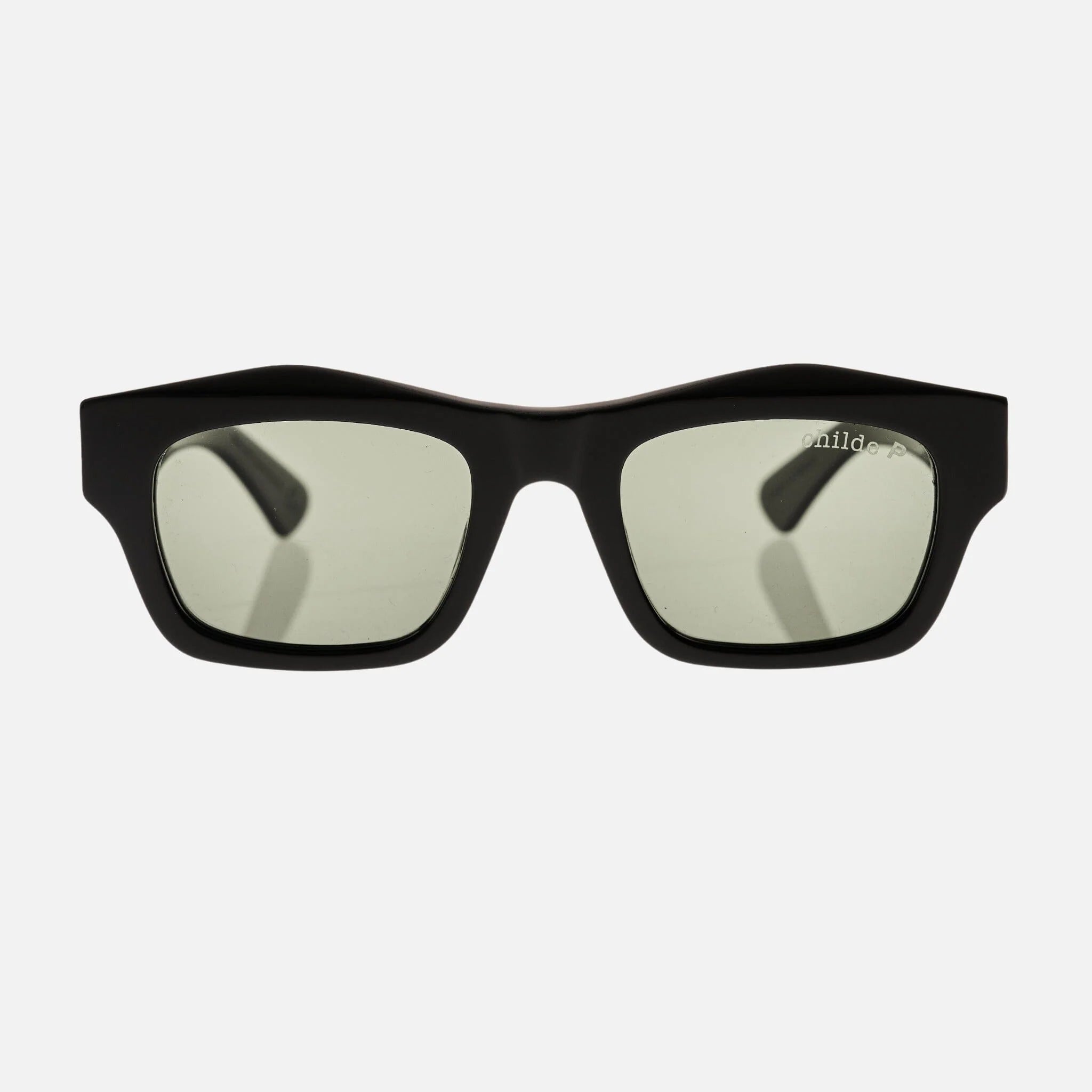 FOLSOM Gloss Black | Green Polarised Lens