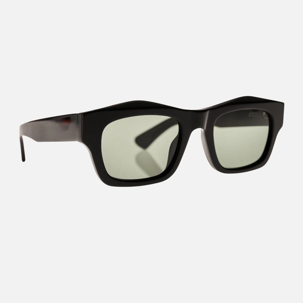 FOLSOM Gloss Black | Green Polarised Lens