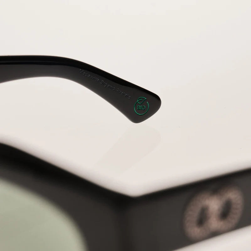 FOLSOM Gloss Black | Green Polarised Lens