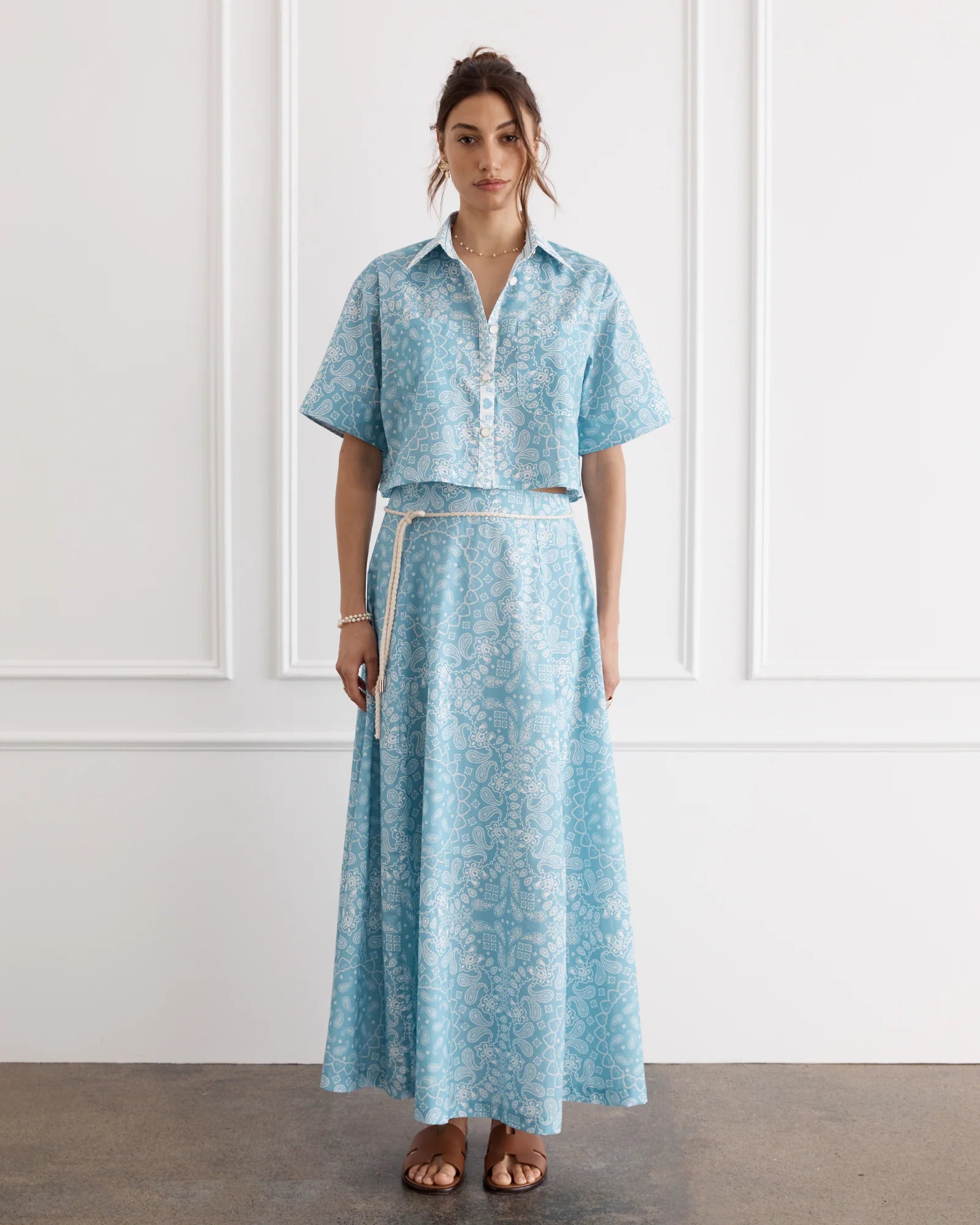 Chintz Remi Cropped Shirt