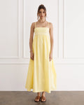 Limone Polly Maxi Dress - Yellow
