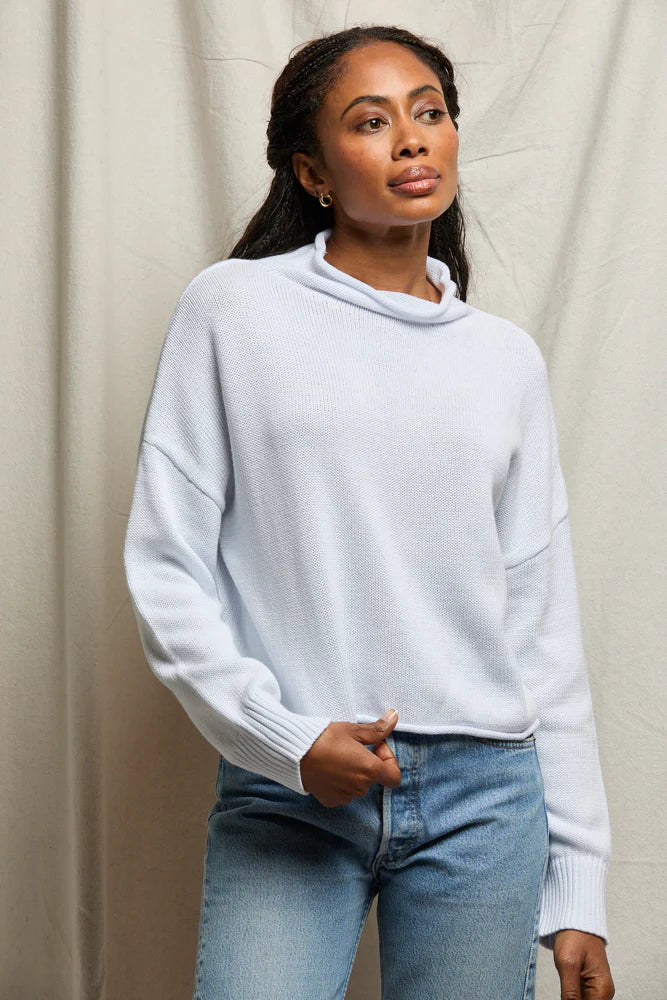 Kiki Sweater Mockneck - White