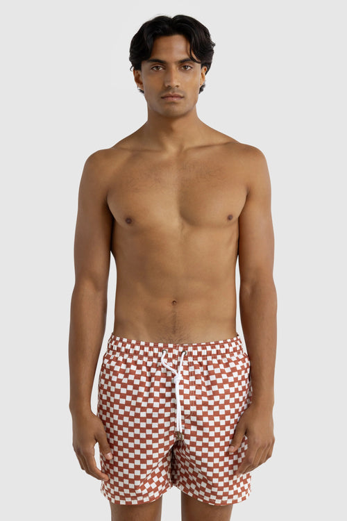 Artemis Swim Shorts - Rust