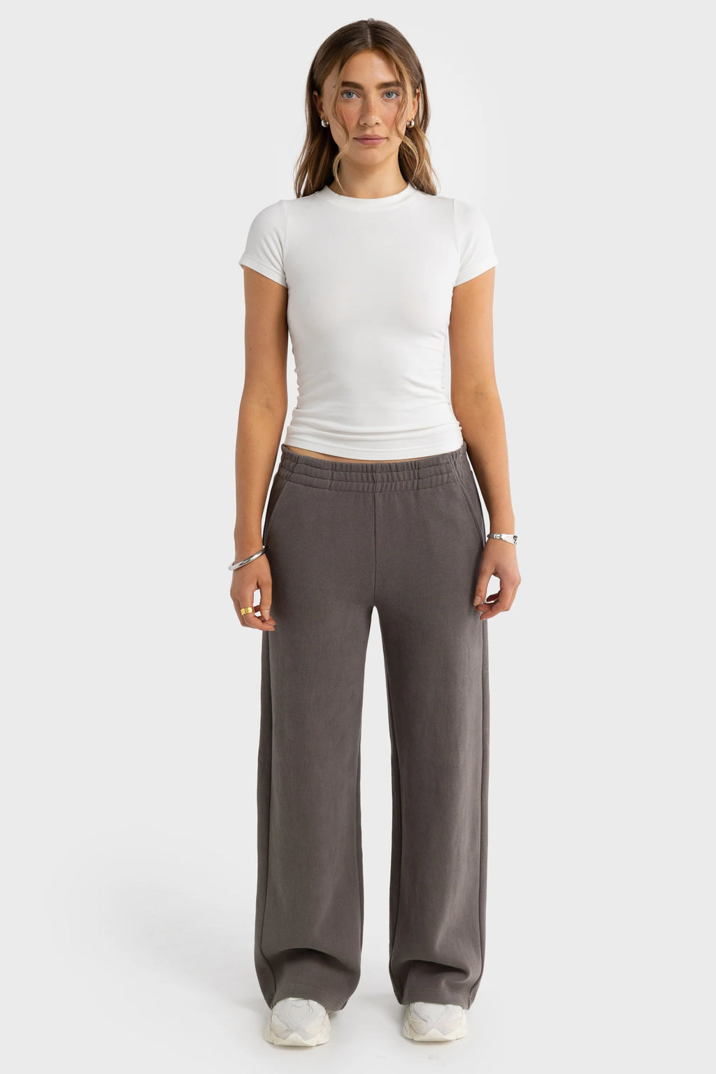 Ava Wide Leg Pants - Espresso
