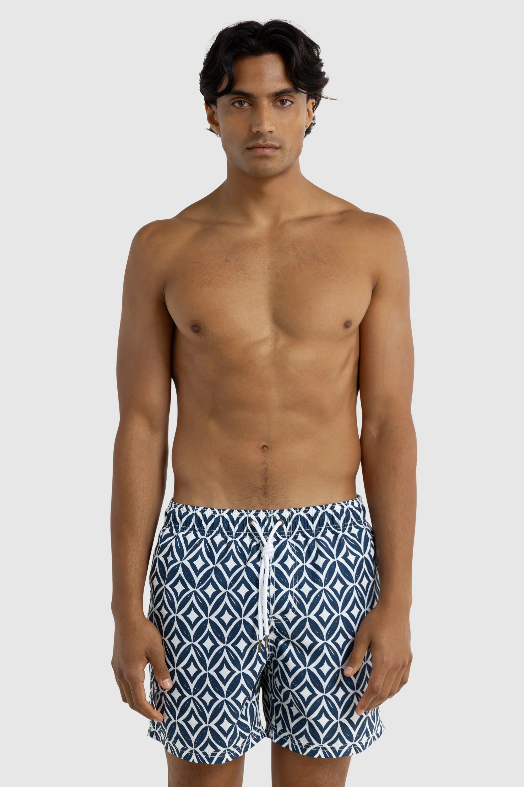 Cable Swim Shorts - Navy