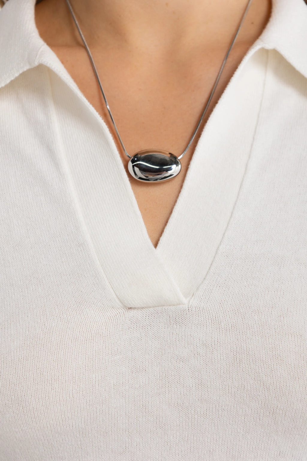 Kingston Knit Polo Top - White