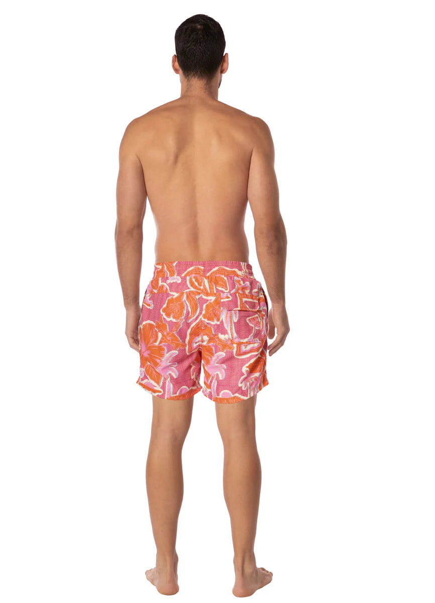 Aloha Dream Sailor Short - Dark Orange