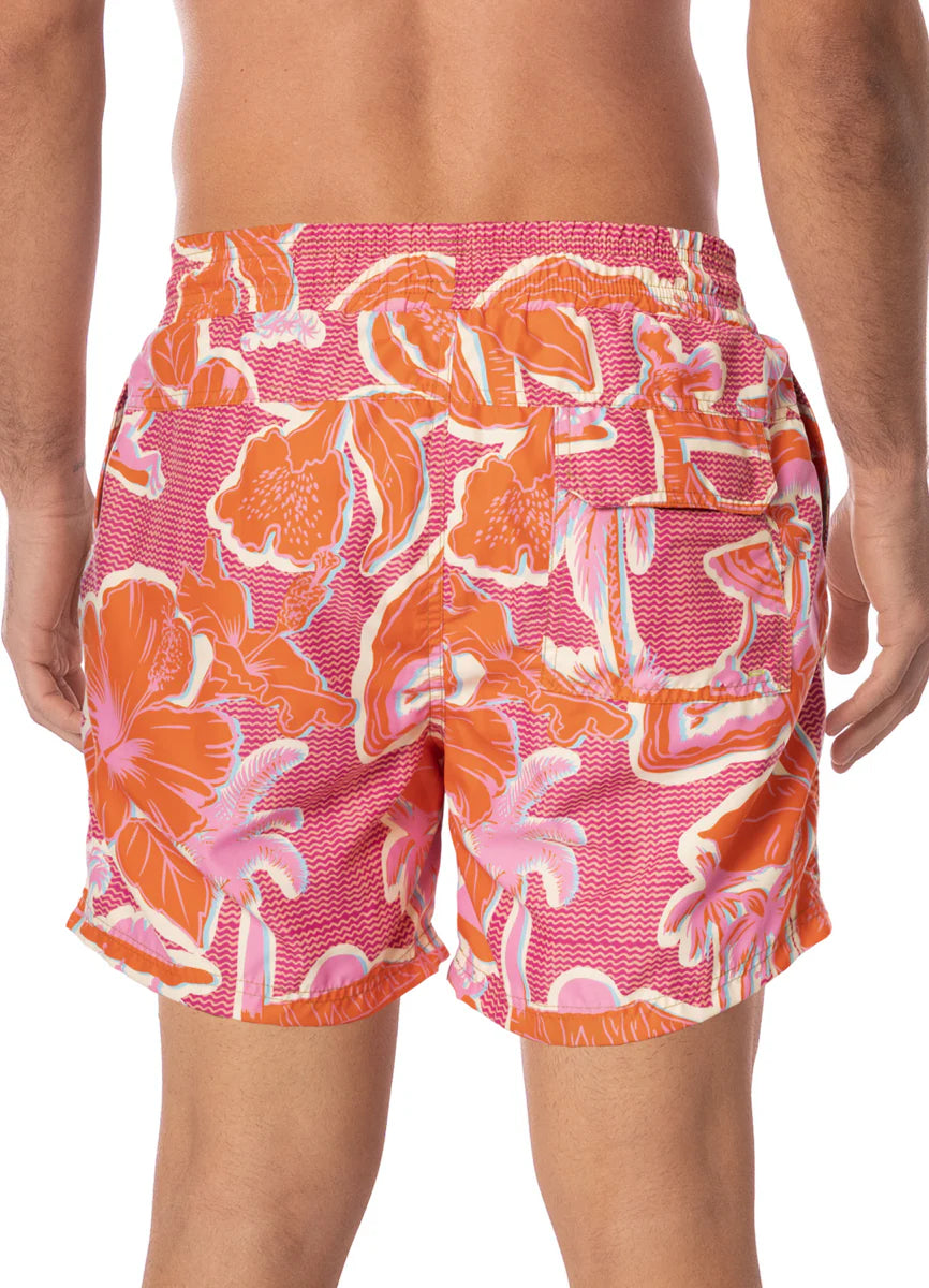 Aloha Dream Sailor Short - Dark Orange