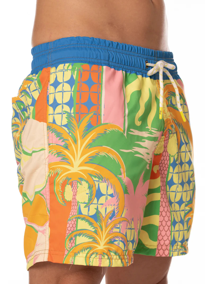 Sun Flicker Sailor Trunks - Open Yellow