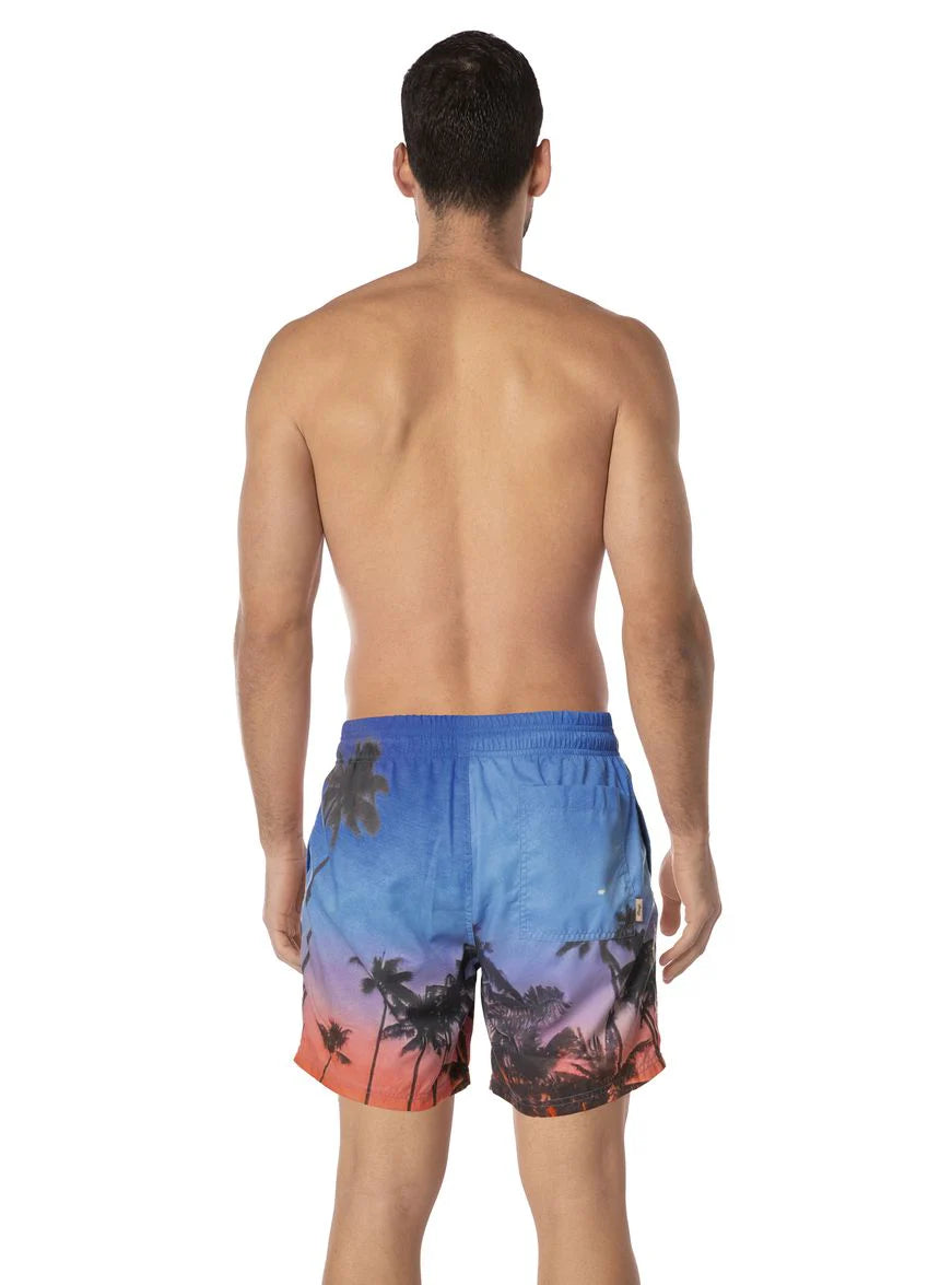 Peach Drift Sailor Trunks - Blue