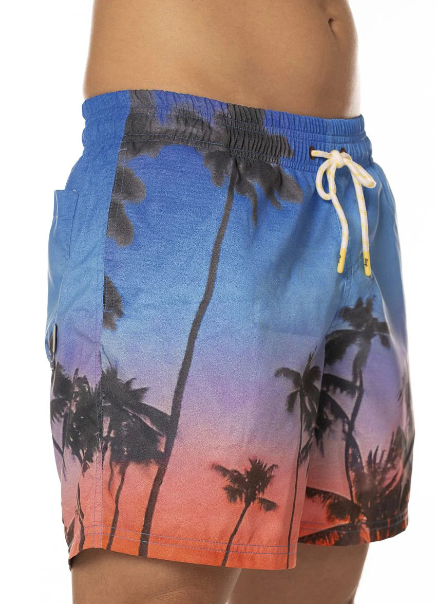 Peach Drift Sailor Trunks - Blue