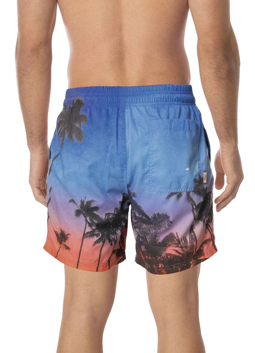 Peach Drift Sailor Trunks - Blue
