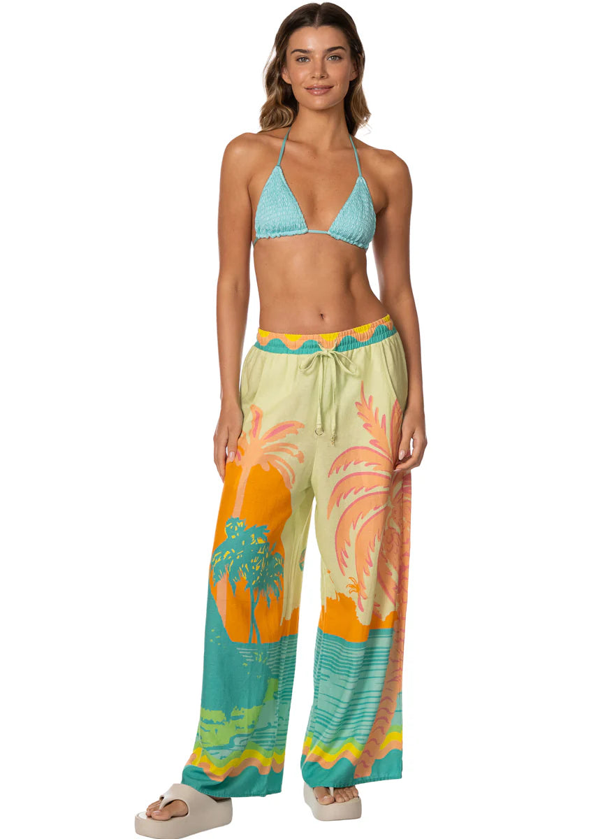Pastel Mirage Ophelia Pants - Open Green