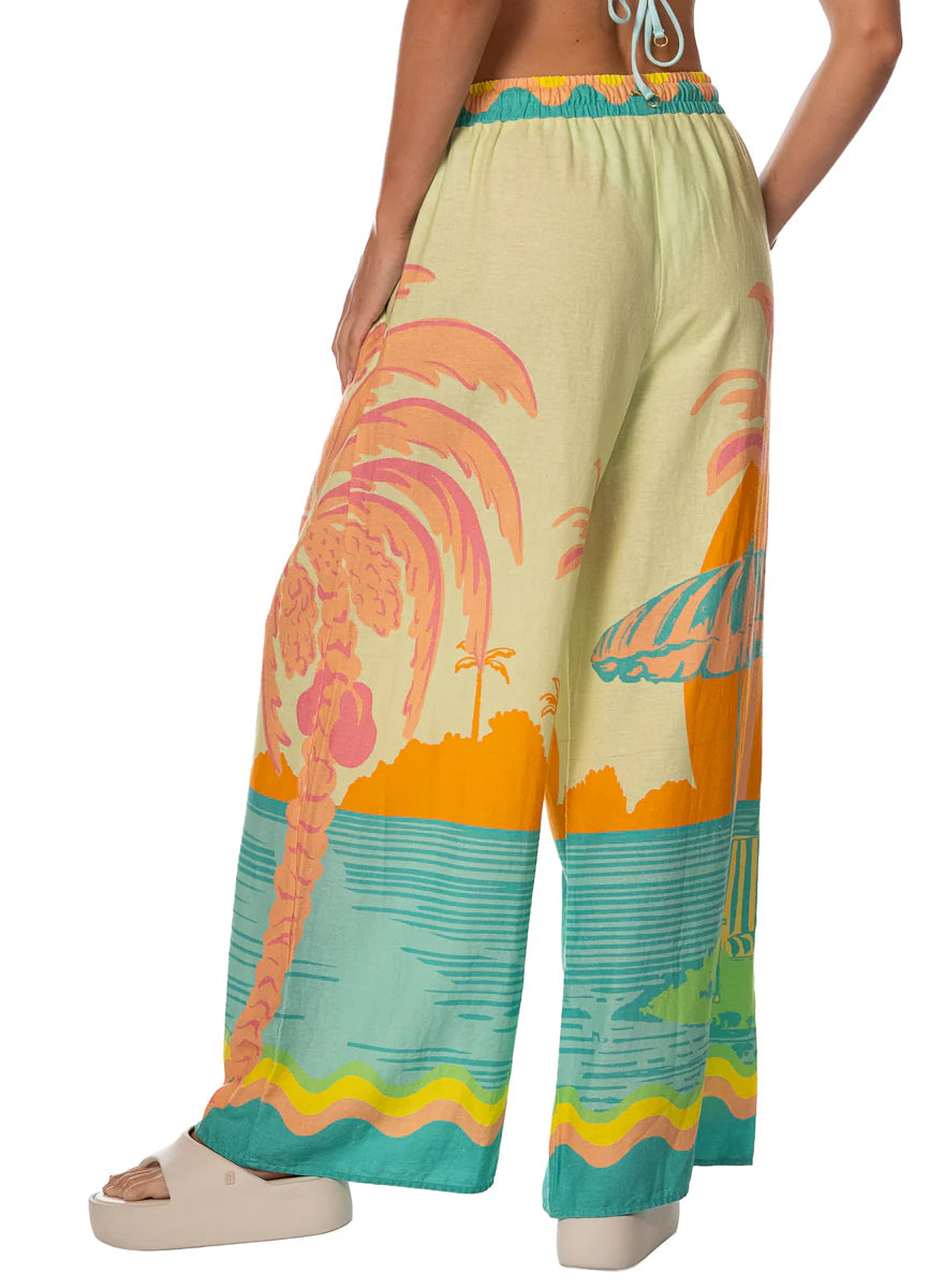 Pastel Mirage Ophelia Pants - Open Green