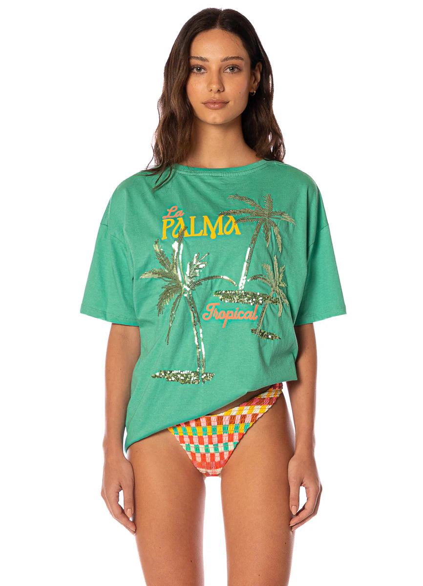 Tropical Green Azalea T-Shirt - Bright Green