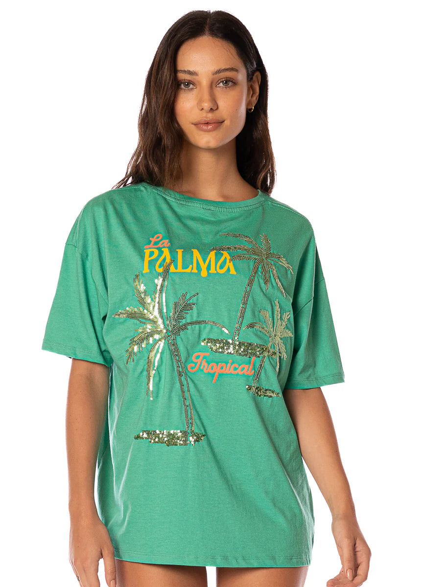 Tropical Green Azalea T-Shirt - Bright Green