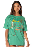 Tropical Green Azalea T-Shirt - Bright Green