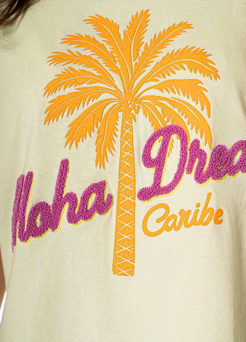 Tropical Haven Azalea T-Shirt - Green