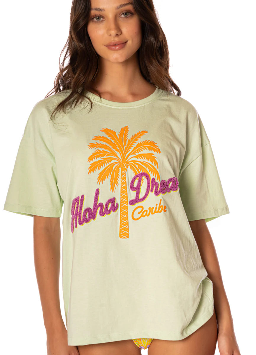 Tropical Haven Azalea T-Shirt - Green