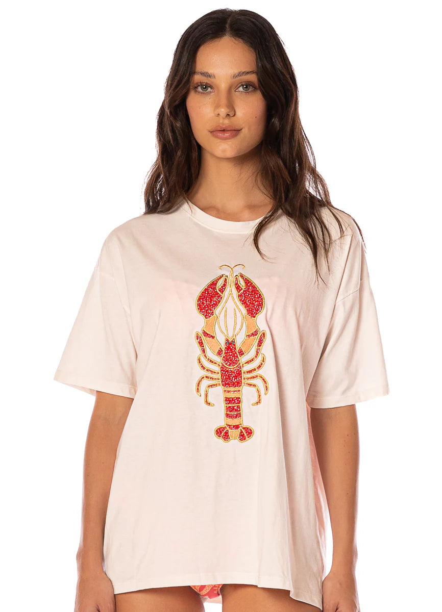 Lobster Azalea T-Shirt - Open White