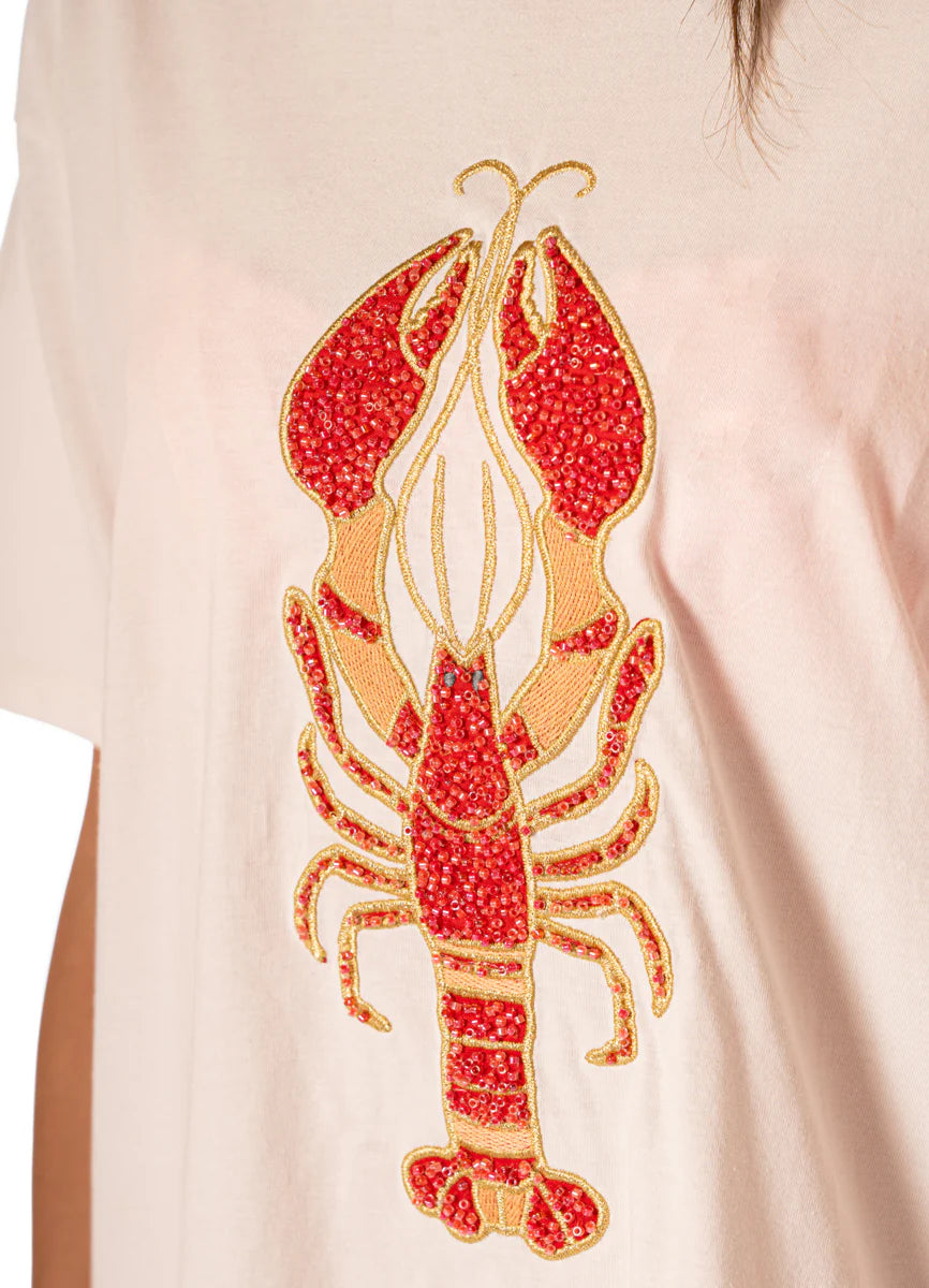 Lobster Azalea T-Shirt - Open White