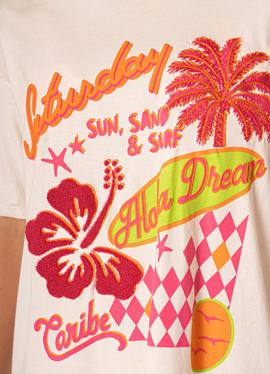 Aloha Dream Azalea T-Shirt - White
