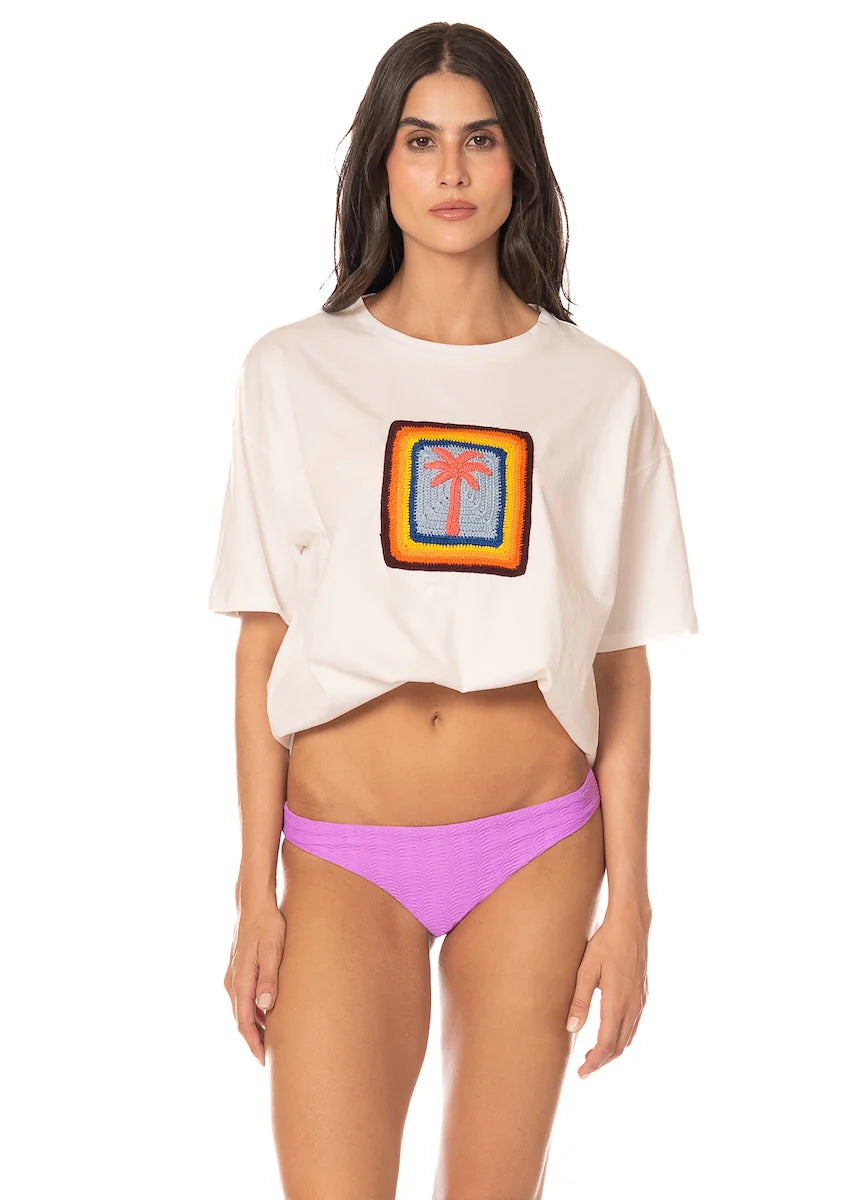 The Beach Azalea T-Shirt - Light Beige