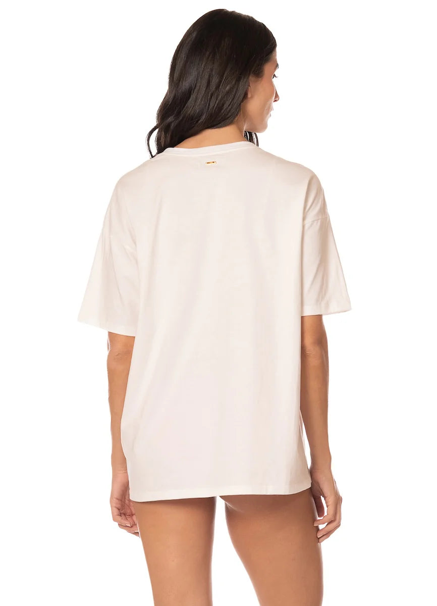 The Beach Azalea T-Shirt - Light Beige