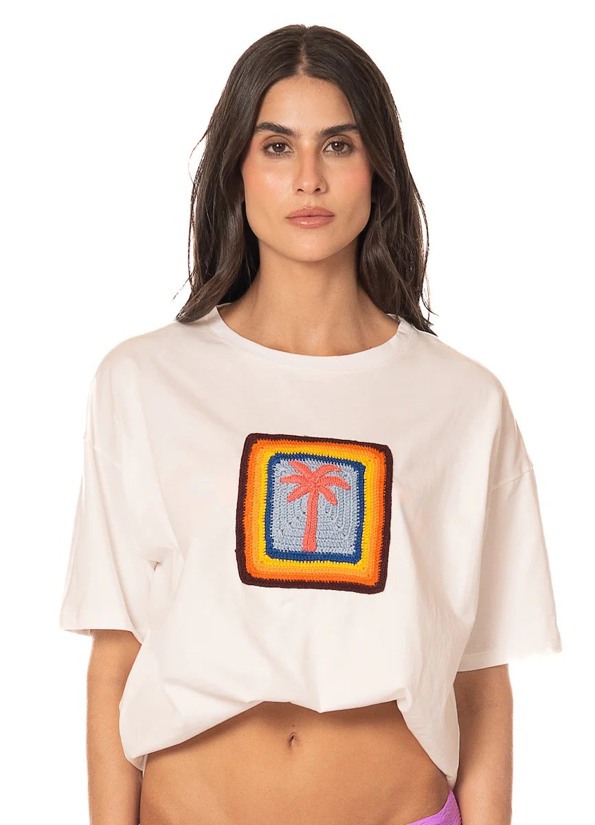The Beach Azalea T-Shirt - Light Beige