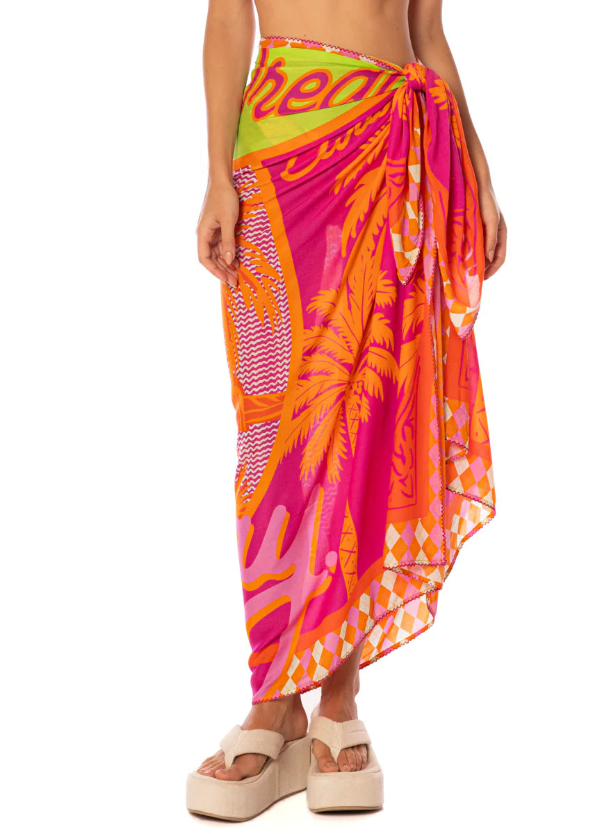 Aloha Dream Isla Print V - Open Purple