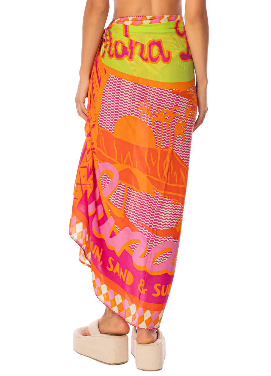 Aloha Dream Isla Print V - Open Purple