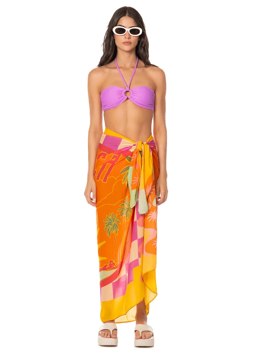 Take Me To The Beach Isla Cover Ups - Open Orange