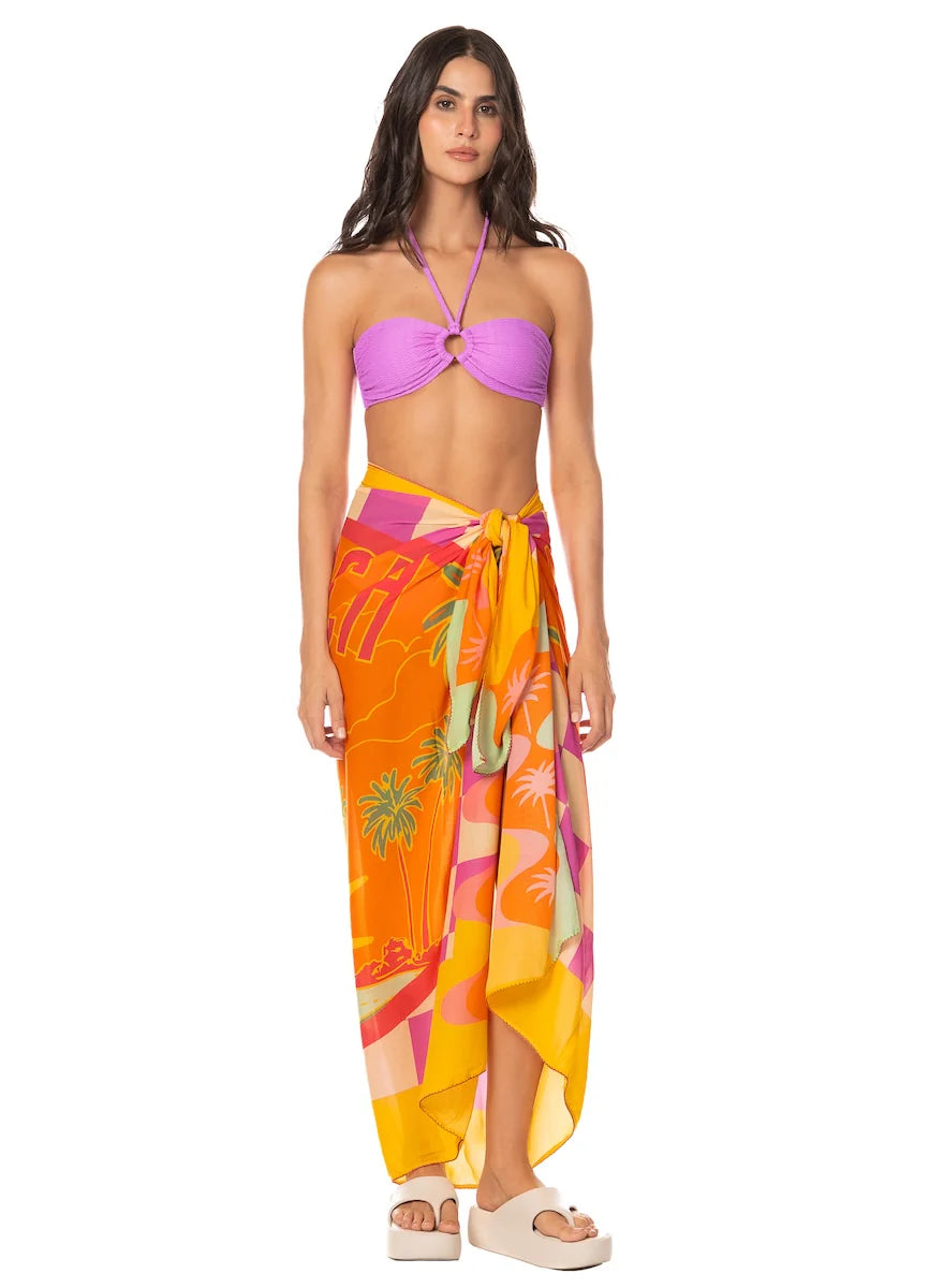 Take Me To The Beach Isla Cover Ups - Open Orange