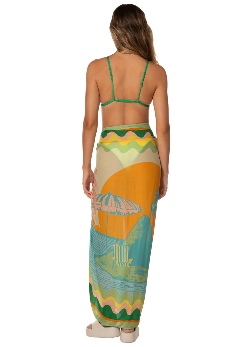 Pastel Mirage Isla Cover Ups - Open Green