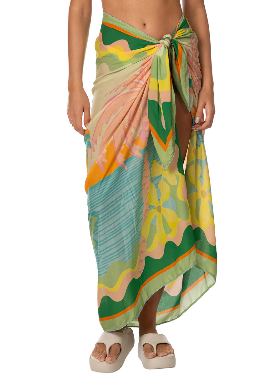Pastel Mirage Isla Cover Ups - Open Green