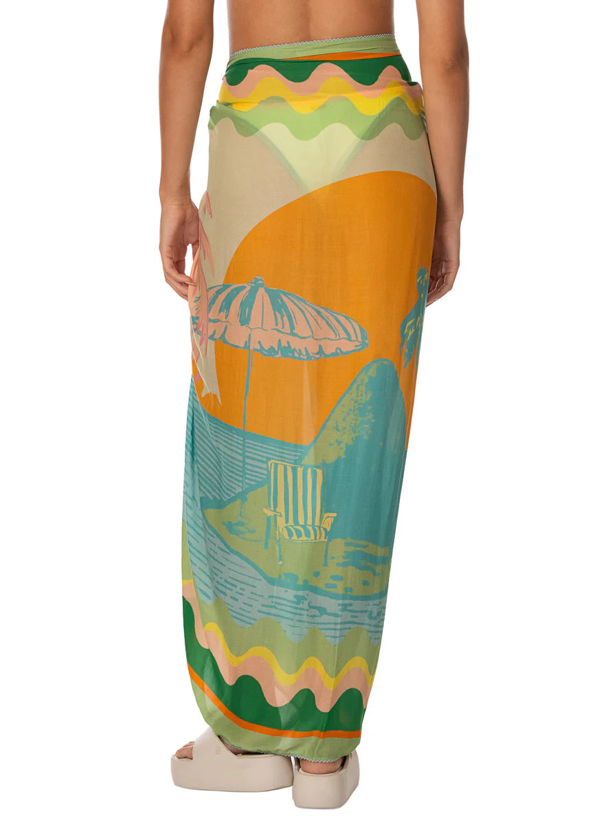 Pastel Mirage Isla Cover Ups - Open Green