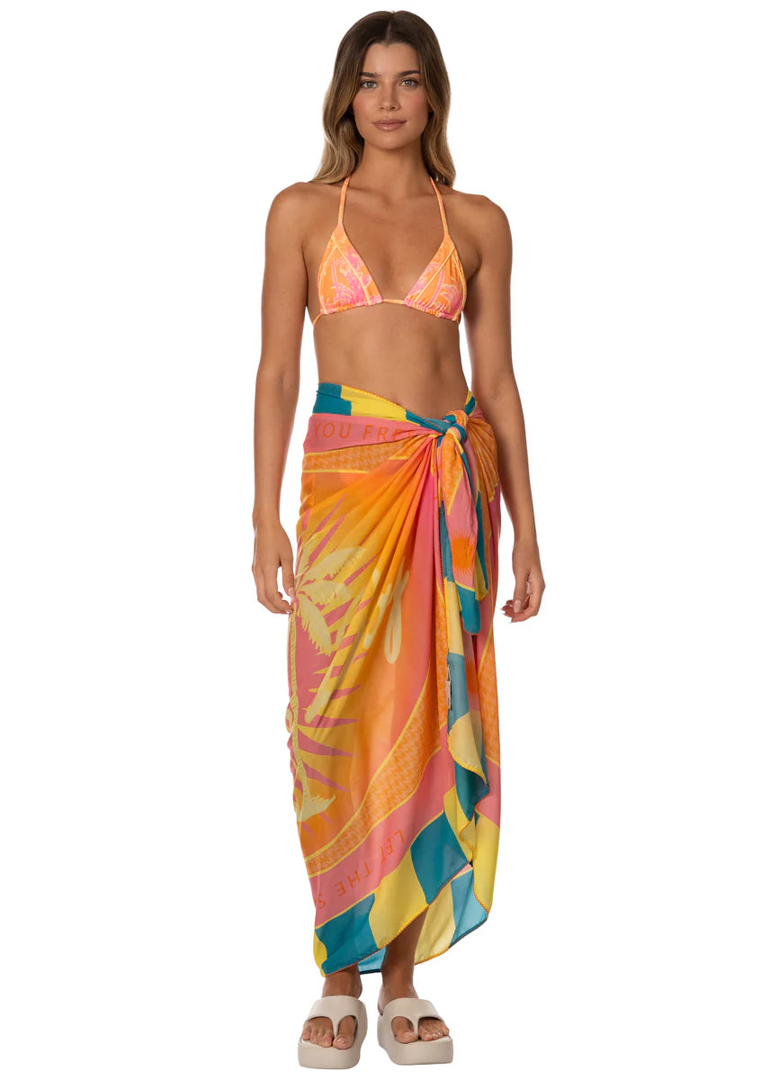 Golden Palm Isla Cover Ups - Lt/Pastel Orange