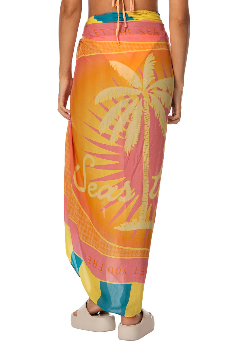 Golden Palm Isla Cover Ups - Lt/Pastel Orange